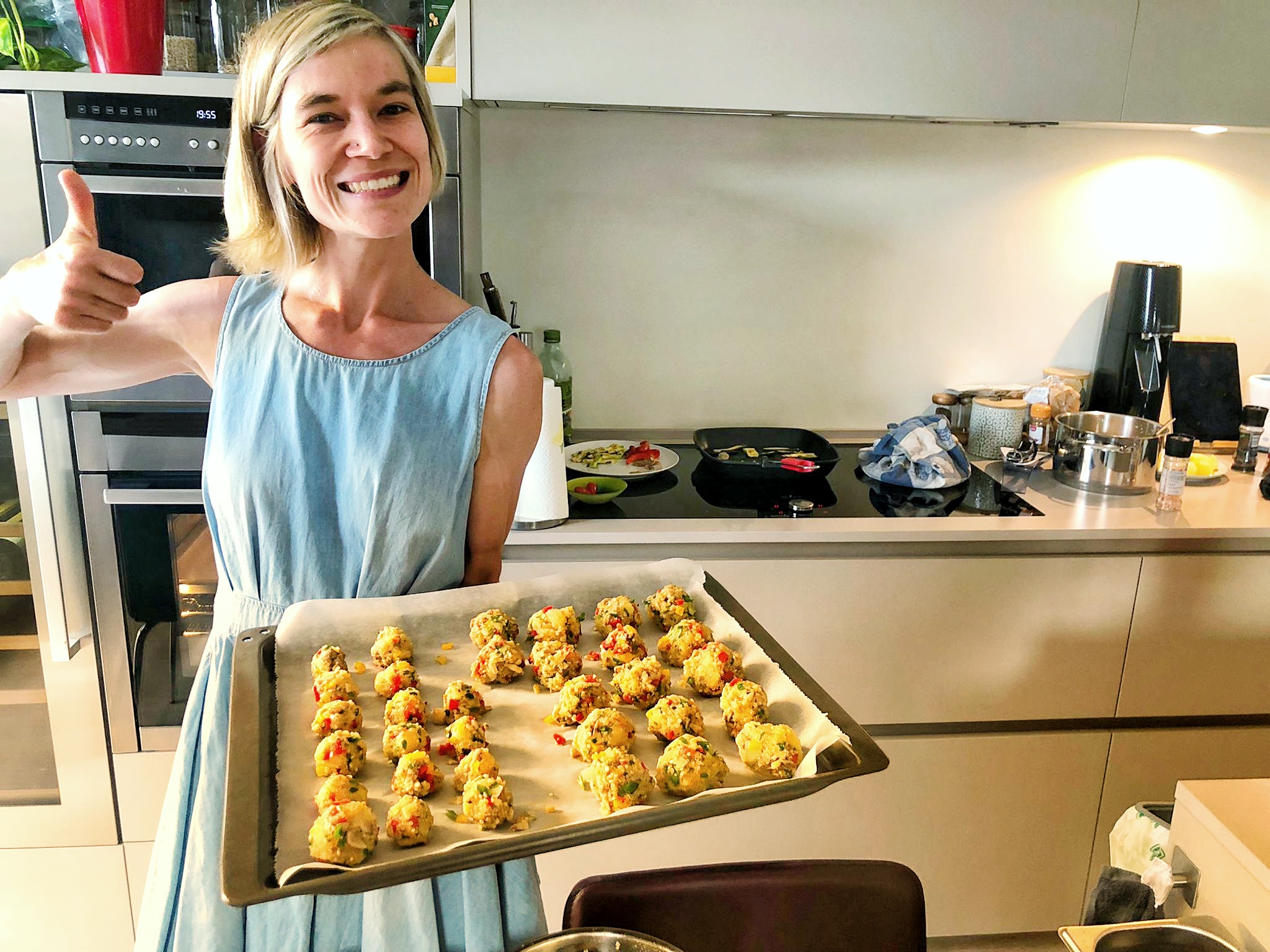 Mushroom, Quinoa and Red Pepper Veggie Balls